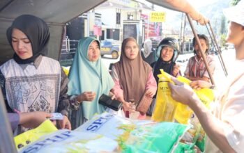 Polres Aceh Tengah Gelar Gerakan Pangan Murah, Bantu Stabilkan Harga Bahan Pokok
