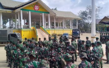 Dandim 0117/Aceh Tamiang Pimpin Apel Pelepasan Satgas Yonif TP 899/BSG Usai Tuntaskan Tugas Pemulihan Pascabencana