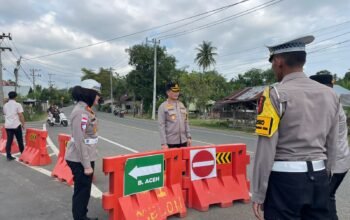 Kapolres Pidie Jaya Cek Jalur Mudik Lebaran 2026