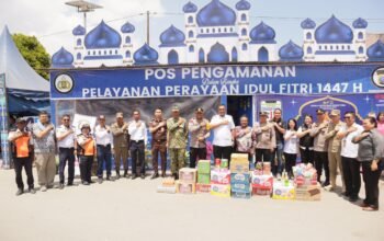 Forkopimda Toba Tinjau Pos Pengamanan Lebaran, Kapolres Hmbau Pemudik Agar Ekstra Waspada Saat Berkendara dan Mudik Lebaran