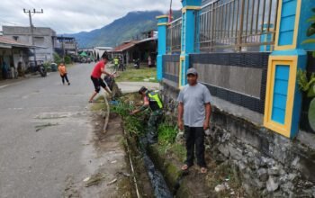 Babinsa Koramil 04/Bintang Aktif Gotong Royong Bersama Warga Desa Kala Bintang
