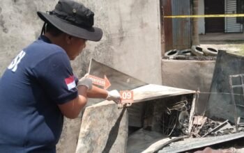 Polres Aceh Singkil Lakukan Olah TKP Kebakaran Rumah di Desa Pandan Sari