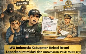 IWO Indonesia Kabupaten Bekasi Laporkan Dugaan Intimidasi Jurnalis ke Polda Metro Jaya