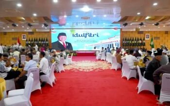 Bupati Humbahas Hadiri Open House Gubsu, Perkuat Sinergi Antar Daerah di Hari Raya Idul Fitri 1447 H