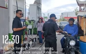Bupati Humbang Hasundutan imbau masyarakat tidak “Panic Buying”, Pemkab Humbahas lakukan Sidak ke SPBU Doloksanggul