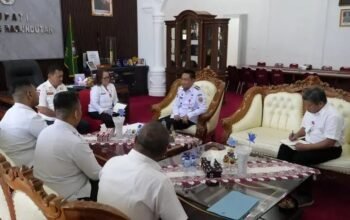 Bupati Humbahas terima audiensi Plt. Kepala Kantor Pertanahan Kabupaten Humbang Hasundutan