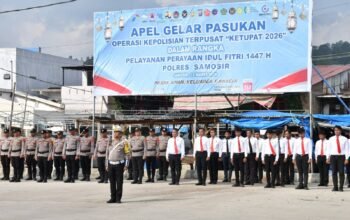 Apel Gelar Pasukan Ops Ketupat Toba 2026, Pemkab Samosir Turunkan Personel Kawal Kelancaran dan Keamanan Libur Lebaran
