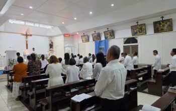 Polres Aceh Tengah Amankan Ibadah Kamis Suci di Gereja Santo Petrus Takengon, Berlangsung Kondusif