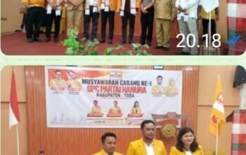 El Adrian Shah Buka Muscab III Hanura Toba, Tetapkan Kepengurusan Baru.