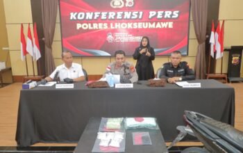 Polres Lhokseumawe Gagalkan Transaksi Sabu 1,5 Kg, Satu Tersangka Ditangkap Tiga Pelaku Buron