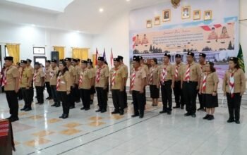 Bupati Humbang Hasundutan Melantik Pengurus Kwarcab dan LPK Kwarcab Gerakan Pramuka periode 2026 – 2031. Bupati Dilantik Sebagai Ketua Mabicab