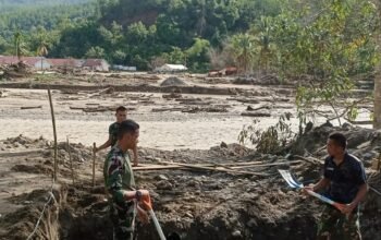 Sinergi TNI, Pembangunan Jembatan Gantung di Reje Payung Dikebut