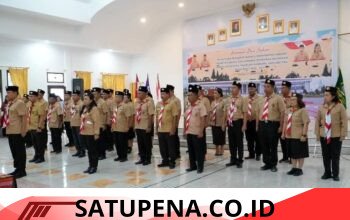 Bupati Humbang Hasundutan Melantik Pengurus Kwarcab dan LPK Kwarcab Gerakan Pramuka periode 2026 – 2031.