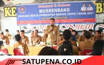 Bupati Humbang Hasundutan Hadiri Musrenbang Kecamatan Tarabintang.