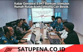 Kabar Gembira! 5.947 Rumah Rusak di Aceh Tamiang Terima Bantuan, Cair Mulai Besok