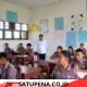 Bupati Humbang Hasundutan Kunjungi SMP Negeri 021 Sigalogo, Beri Motivasi kepada Siswa Kelas IX.