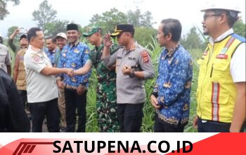 Dandim 0106/Aceh Tengah Dampingi Mendagri Tinjau Lokasi Tanah Amblas di Ketol