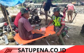 Babinsa Koramil 09/Ketol Gelar Komsos, Jembatan Bailey Segera Dimanfaatkan Warga Tiga Desa