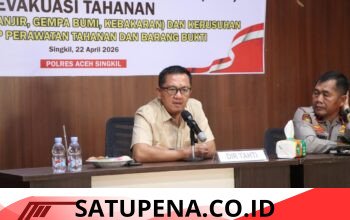 Dit Tahti Polda Aceh Sosialisasikan SOP Terbaru Evakuasi Tahanan di Polres Aceh Singkil