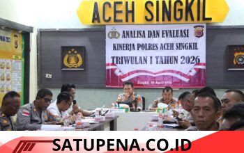 Polres Aceh Singkil Lakukan Evaluasi Kinerja dan Pelayanan Publik