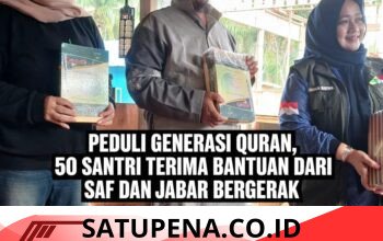 Kolaborasi SAF dan Jabar Bergerak Salurkan 50 Paket Bantuan untuk Santri Ponpes Tahfiz Al Qisra