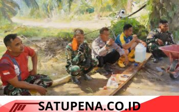 Ngopi Bareng Satgas TMMD 128, Rajut Kebersamaan di Desa Suka Makmur