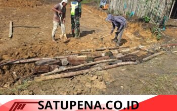 Babinsa Koramil 10/Celala Gelar Gotong Royong Bersama Warga, Wujud Nyata Kemanunggalan TNI