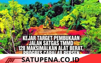 Satgas TMMD 128 Genjot Pembukaan Jalan di Aceh Tamiang, Progres Capai 48 Persen