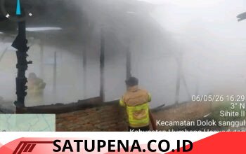Kebakaran Rumah Warga Terjadi Di Desa Purba Dolok, 2 Armada Damkar Diterjunkan.