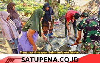 Menyusun Harapan dari Adukan Semen, Satgas TMMD Wujudkan MCK Impian Warga Suka Makmur