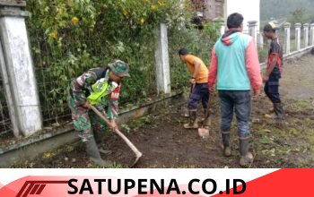 Babinsa Koramil 04/Bintang Aktifkan Gotong Royong dan Komsos Bersama Warga