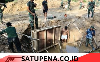 Satgas TMMD Ke-128 Masuki Tahap Finishing, Bekisting Kupingan Gorong-gorong Mulai Dibongkar