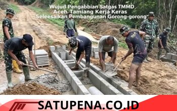 Satgas TMMD Aceh Tamiang Kebut Pembangunan Gorong-gorong, Tembus Cuaca Ekstrem Demi Akses Warga