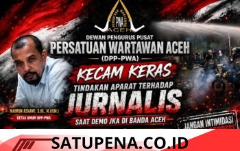 PWA Kecam Tindakan Aparat Terhadap Jurnalis Saat Demo JKA Di Banda Aceh