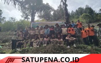 Koramil 04/Bintang Bersama Forkopimcam dan Warga Tanam Pohon, Perkuat Komitmen Pelestarian Lingkungan