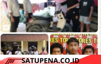 Kurang dari 24 Jam, Tim Jatanras Polres Toba Bekuk Pelaku Curanmor Motor Kurir COD.