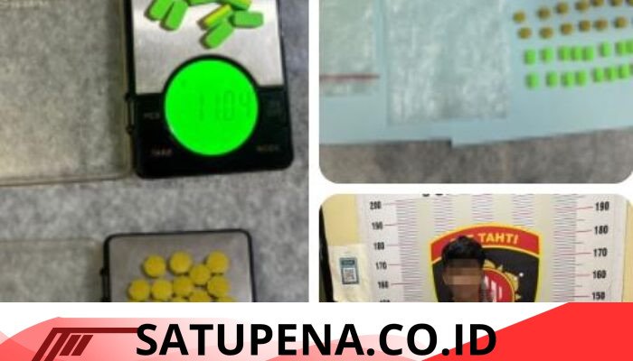 Kurir Ekstasi Jaringan Medan- Balige Ditangkap di Kamar Kos, Satres Narkoba Polres Toba Sita 40 Butir Pil .