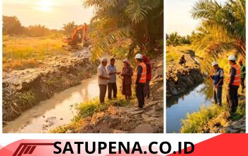 Normalisasi Irigasi di Paya Meta, Pertamina EP Rantau Field Perkuat Ketahanan Pangan Warga