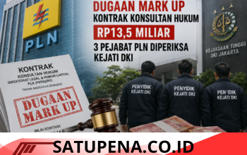 Dugaan Mark Up Kontrak Konsultan Hukum Rp13,5 Miliar Diselidiki, Tiga Pejabat Diperiksa
