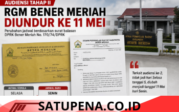Audiensi Tahap II RGM Bener Meriah Diundur ke 11 Mei