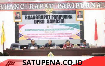 Wakil Bupati Samosir Sampaikan Nota Pengantar Ranperda Pertanggungjawaban Pelaksanaan APBD Tahun Anggaran 2025