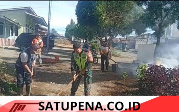Babinsa Atu Lintang Ajak Warga Gotong Royong, Pererat Kebersamaan di Hari Lahir Pancasila