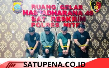 Empat Pria Diamankan Polisi usai Pamer Senjata Angin di Medsos