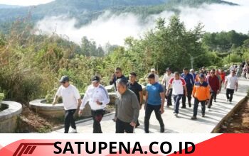 Bupati Tapanuli Utara, Dr. Jonius Taripar Parsaoran Hutabarat, S.Si., M.Si., bersama Wakil Bupati Dr. Deni Parlindungan Lumbantoruan, M.Eng,