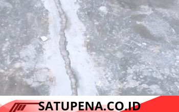 Anggaran 160 Juta Lebih Dikeluarkan” Lapangan dan Irigasi SMPN 1 Kejuruan Muda Justru Retak dan Tidak Berfungsi