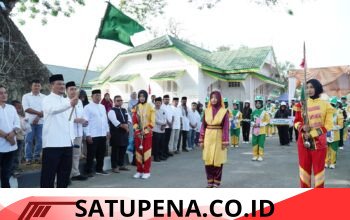 Pawai Ta’aruf Meriah di Lapangan Pendopo, Bupati Ajak Masyarakat Perkuat Syiar Islam