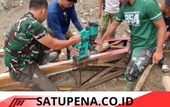 Pembangunan Jembatan Perintis Garuda Tahap III di Aceh Tengah Hampir Sentuh 50 Persen