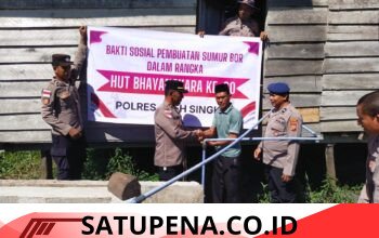Polres Aceh Singkil Bangun Sumur Bor di Pesantren Darus Salihin Sambut Hari Bhayangkara ke-80