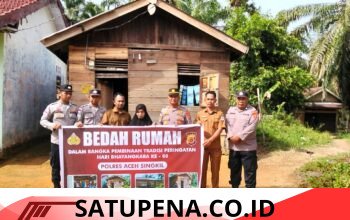 Dalam Rangka Bhayangkara ke 80, Polres Aceh Singkil Bangun Sumur Bor dan Bedah Rumah untuk Lansia