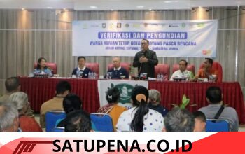 Bupati Tapanuli Utara Pimpin Verifikasi dan Pengundian 70 Unit Hunian Tetap Gotong Royong Pascabencana di Adiankoting